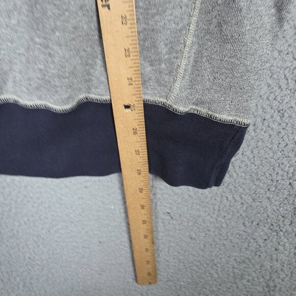 Todd Snyder x Champion Sweater Men Size XL Grey Blue Henley Fleece Heavyweight - Picture 7 of 11